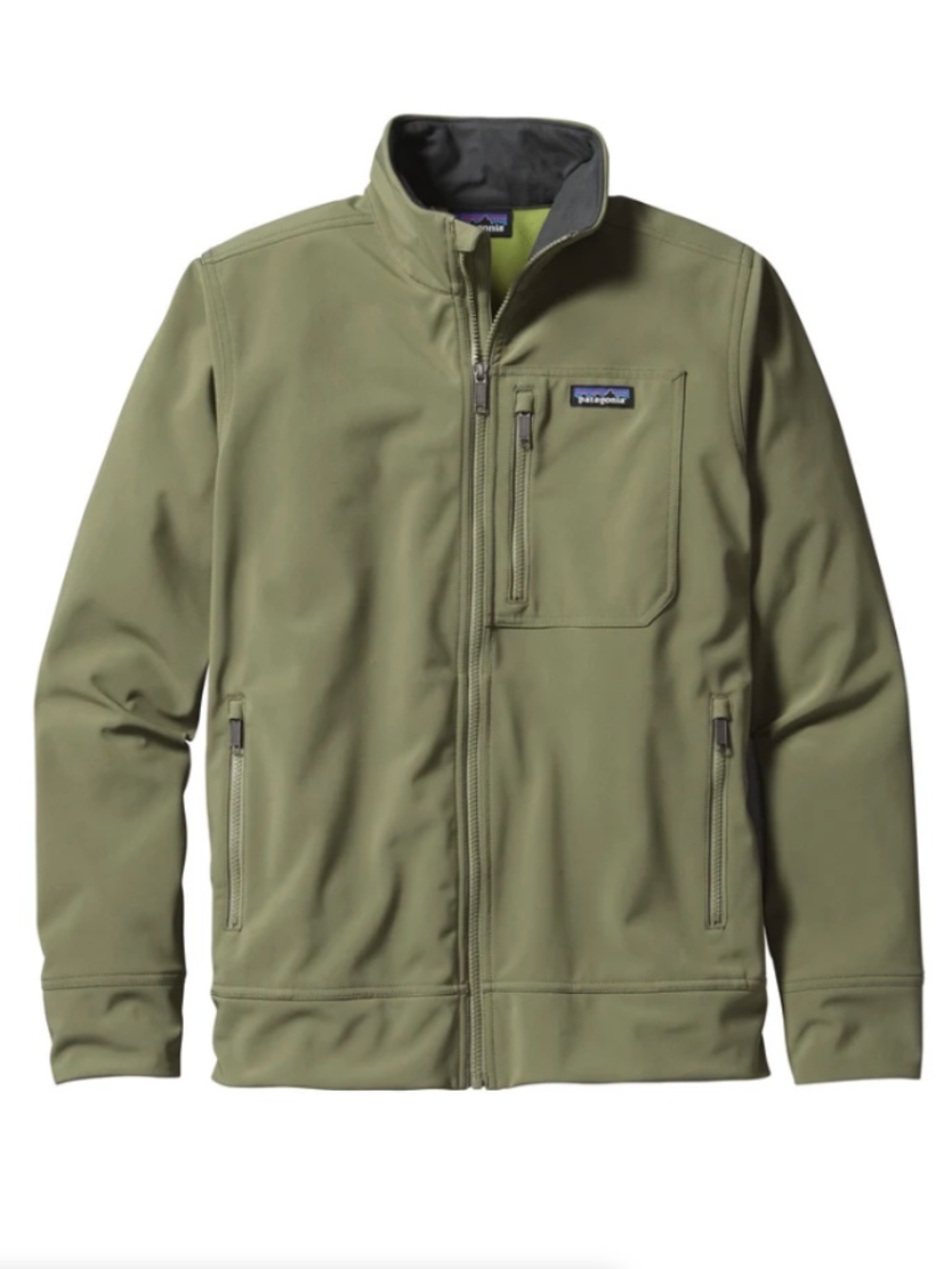 Patagonia M’s Sidesend Jacket Spanish Moss Green Mens Small Casual Zip Jacket